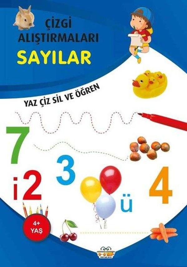 Sayılar - Çizgi Alıştırmaları 4+ - 0-6 Yaş Yayınları - Image 1