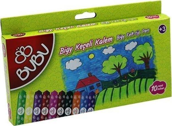 Bu-Bu Keçeli Kalem Bıgy 10 Renk Kk0001 - Image 1