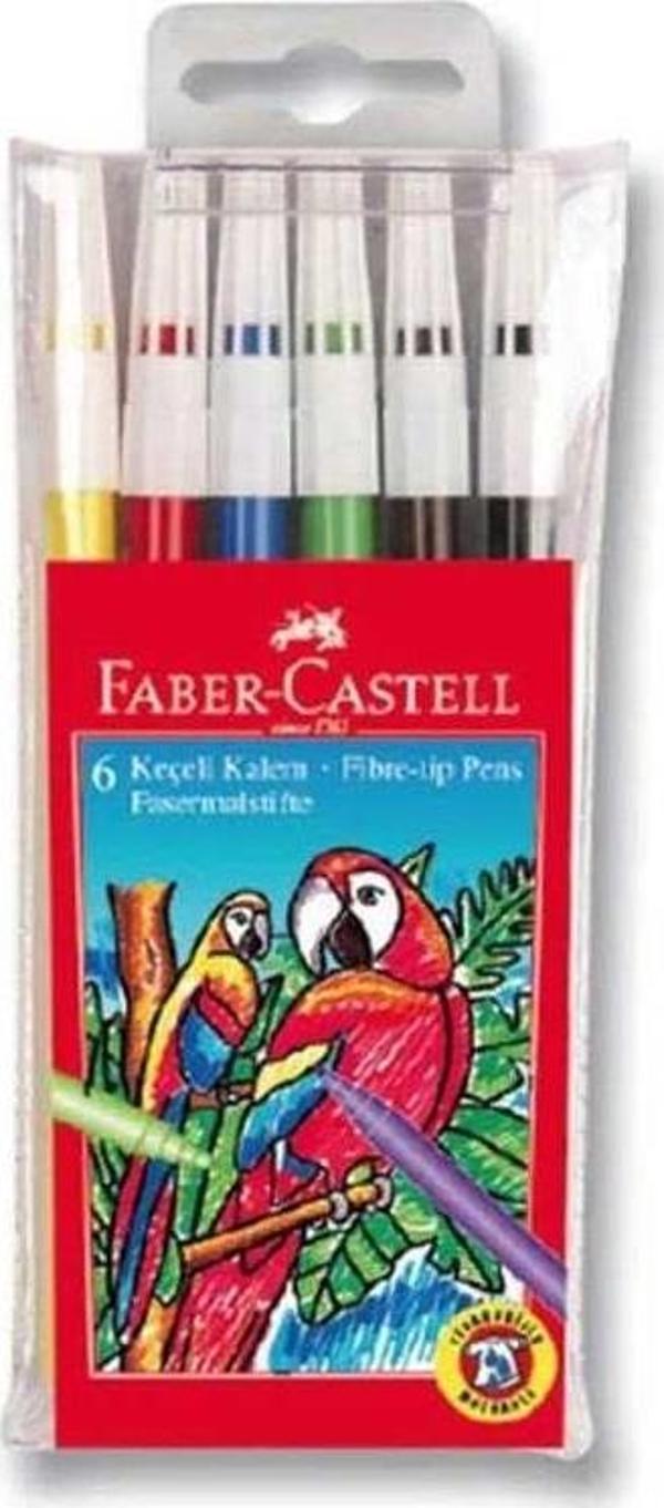 Faber-Castell 6 Renk Yıkanabilir Keçeli Kalem 671551060 - Image 1