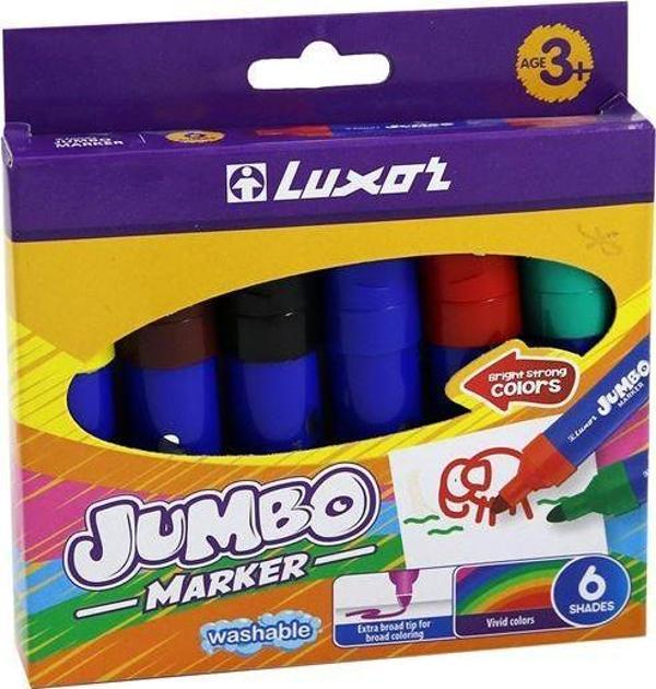 Jovi 6190 Luxor 6 Renk Jumbo Keçeli Kalem - Image 1