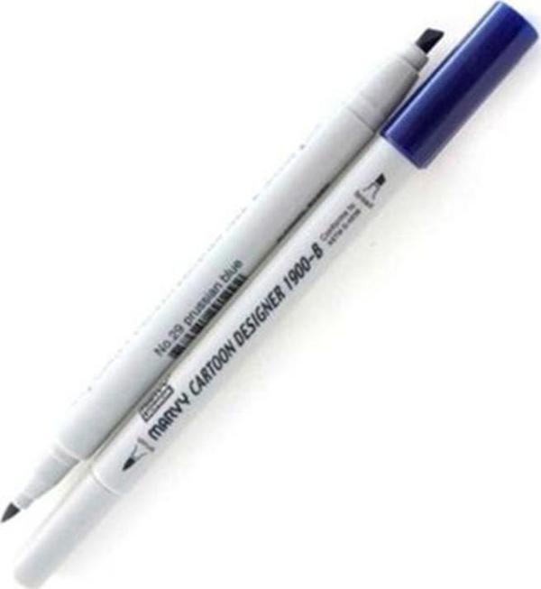Marvy 1900-S/29 P.Blue Çift Uçlu Grafik Kalemi - Image 1