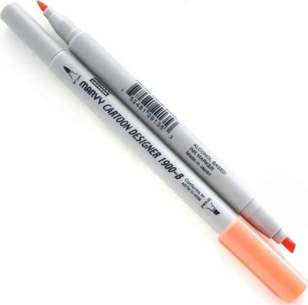 Marvy 1900-S/35 Coral Pınk Çift Uçlu Grafik Kalemi - Image 1