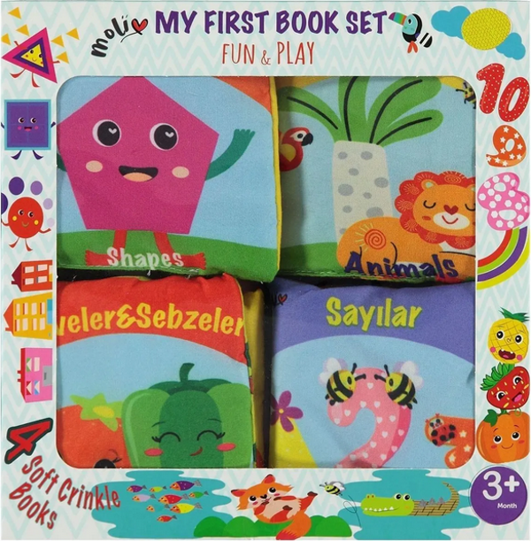 Asya Oyuncak Moli 119 4 Kitaplı Set Eğitici Aktivite Kitapları - Image 1