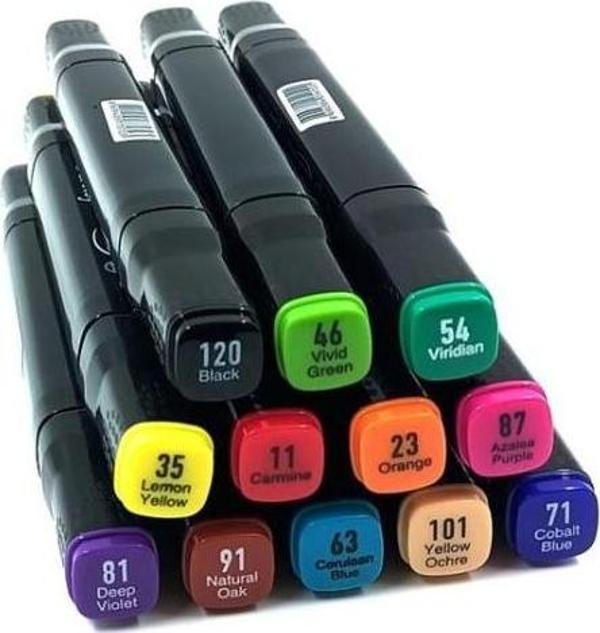 Del Rey Twın Marker Çift Uçlu Grafik Kalemi 12 Li Mn-Drz012 - Image 1