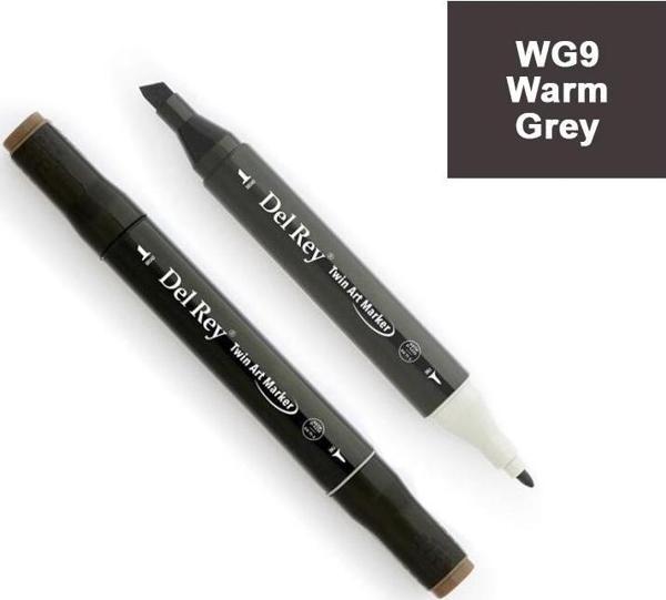 Del Rey Twın Marker Wg9 Warm Grey Çift Uçlu Grafik Kalemi Mn-Drwg9 - Image 1
