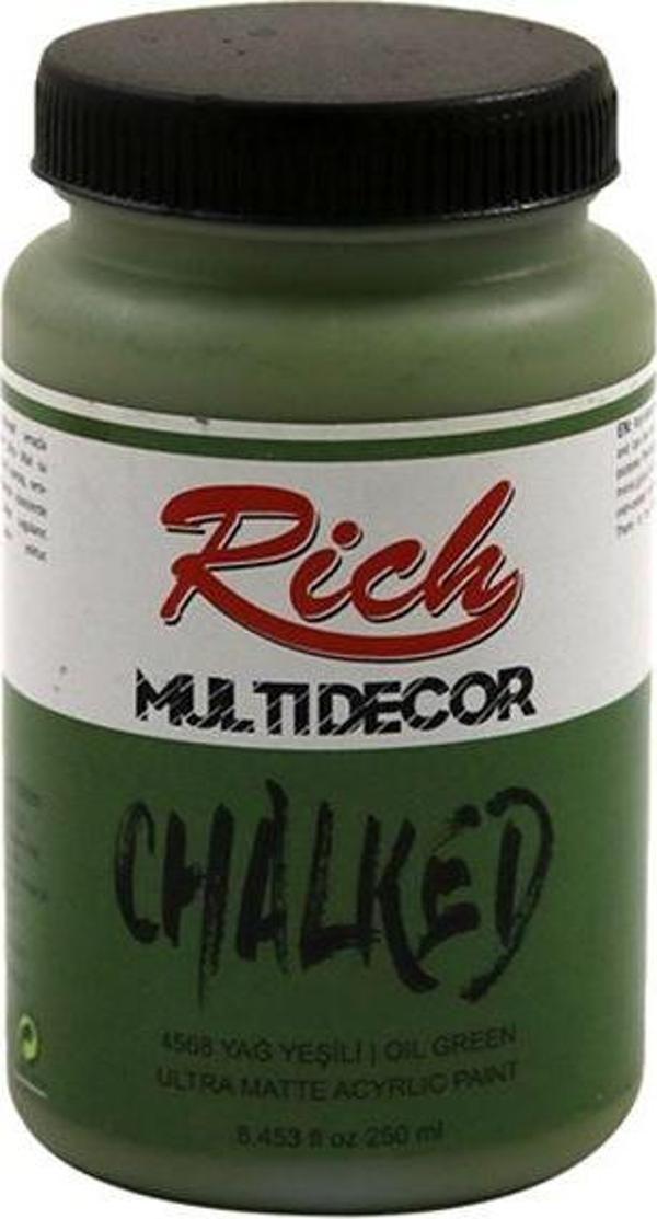 Rıch 4568 Multi Decor Chalked Akrilik Boya 250 Cc Yağ Yeşili - Image 1