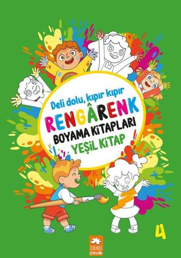 Rengarenk Boyama Kitapları - Yeşil Kitap - Eksik Parça Yayınları - Image 1