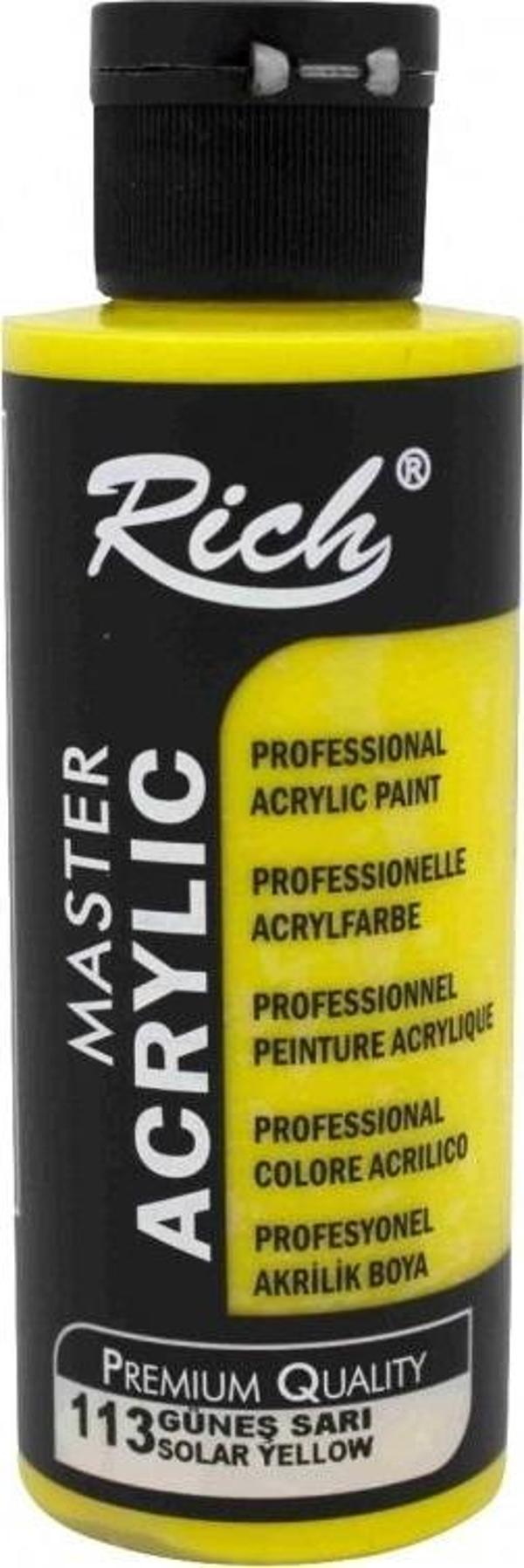 Rıch Akrilik Boya 113 Güneş Sarı 120 Cc - Image 1