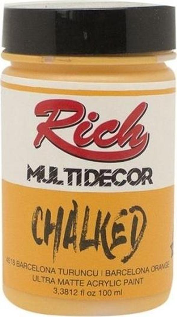 Rıch Chalked Akr. Boya 100 Cc 4518 Barcel. Turuncu - Image 1