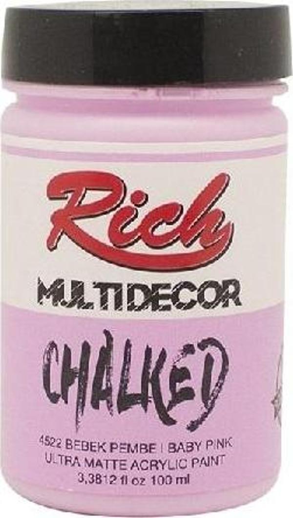 Rıch Chalked Akr. Boya 100 Cc 4522 Bebek Pembe - Image 1