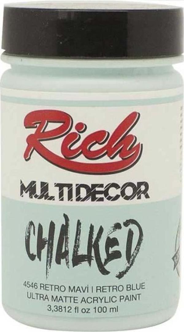 Rıch Chalked Akr. Boya 100 Cc 4546 Retro Mavi - Image 1