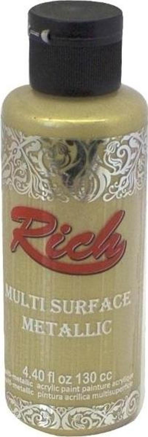 Rıch Multi Metalik Akrilik Boya 6512 Soft Gold 120 Cc - Image 1