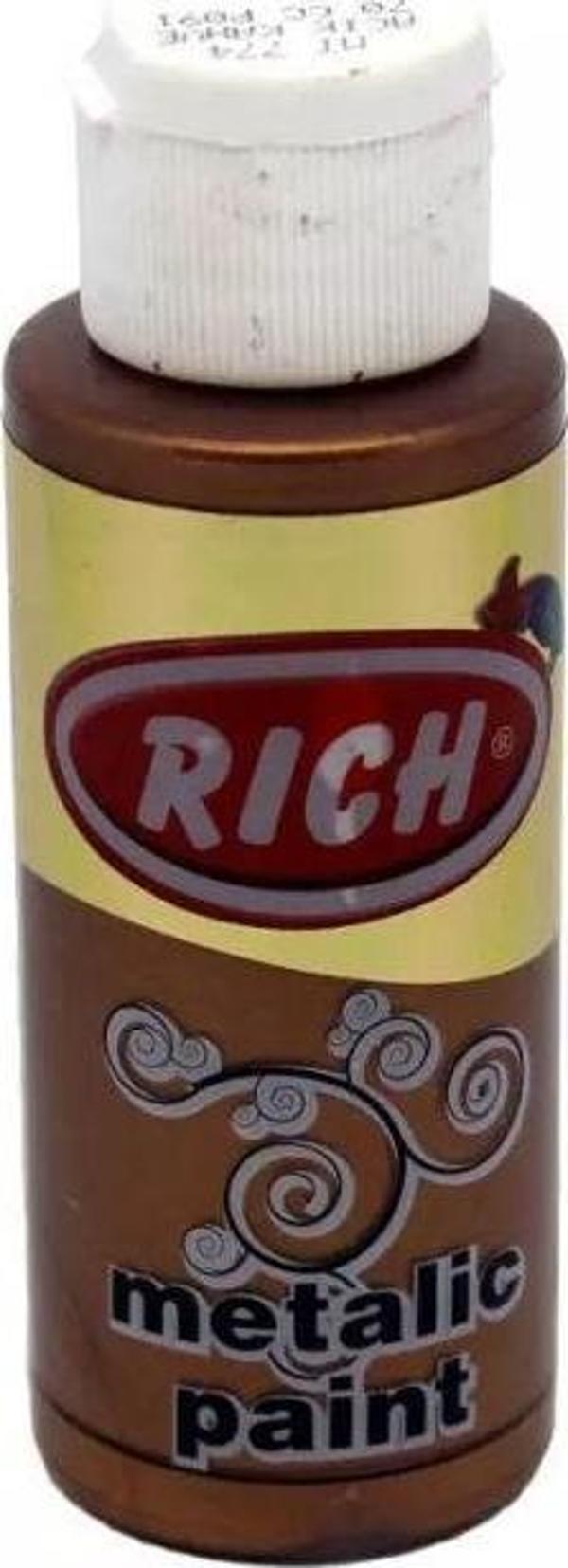 Rıch Metalik Akrilik Boya 0774 Açık Kahve 120 Cc - Image 1