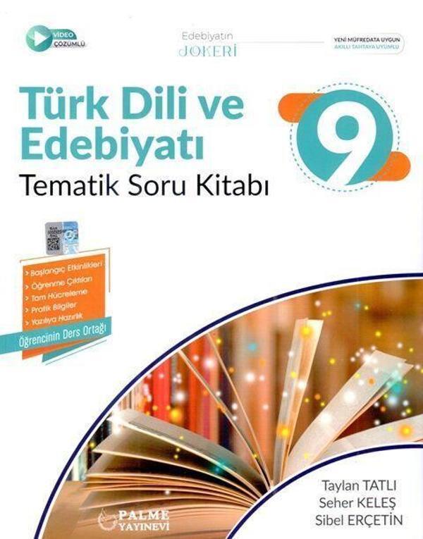 9. Sınıf Türk Dili ve Edebiyatı Tematik Soru Kitabı Palme Yayınları - Palme Yayınları - Image 1