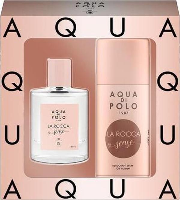 Aqua di Polo 1987 La Rocca Sense 50 ml Kadın EDP Parfüm ve La Rocca Sense Deodorant Seti STCC000332 - Image 1