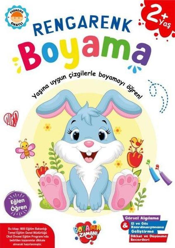 Rengarenk Boyama 2+ Yaş - Boyama Zamanı Yayınları - Image 1
