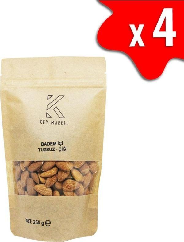 Key Market 1 Kg Doğal, Çiğ Badem Içi - Image 1