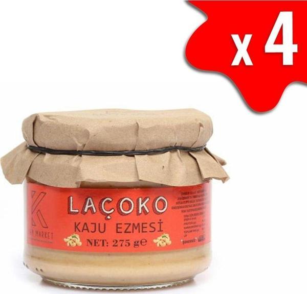 Laçoko 1100 Gram Şekersiz, Katkısız, Glutensiz, Vegan, Doğal Kaju Ezmesi - Image 1