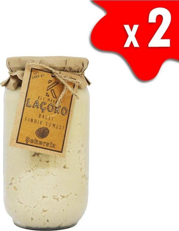 Laçoko 2 Kg Şekersiz, Katkısız, Glutensiz, Doğal Ballı Fındık Ezmesi - Image 1