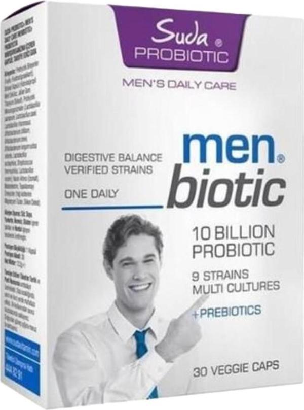Suda Vitamin Probiotic Men Biotic 30 Veggie Kapsül - Image 1