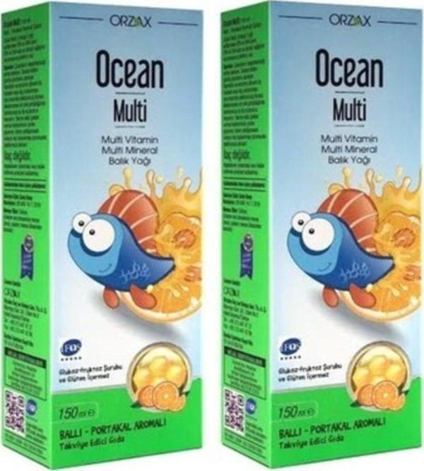 Ocean Multi Ballı Portakal Konsantreli Şurup 150 ml 2 Adet - Image 1