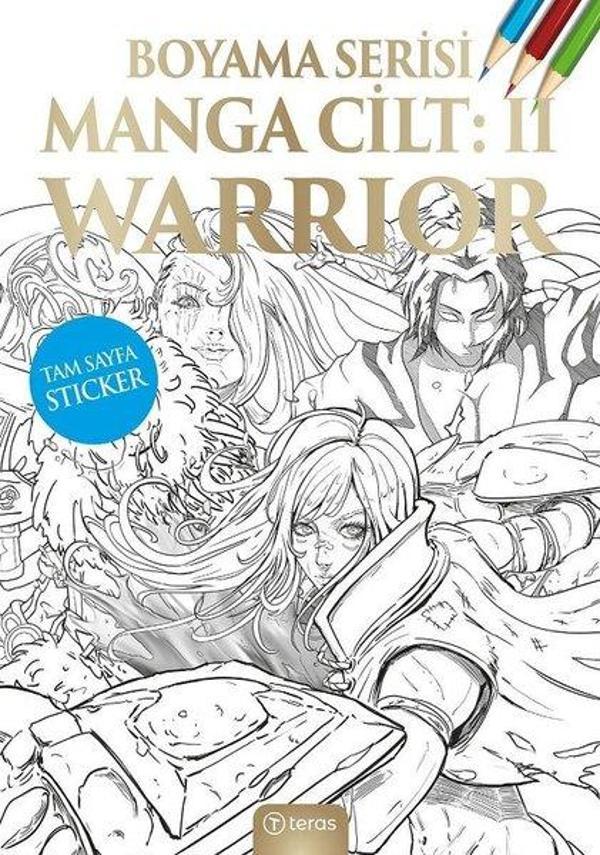 Manga Boyama Cilt 2 - Warrior - Teras Kitap - Image 1