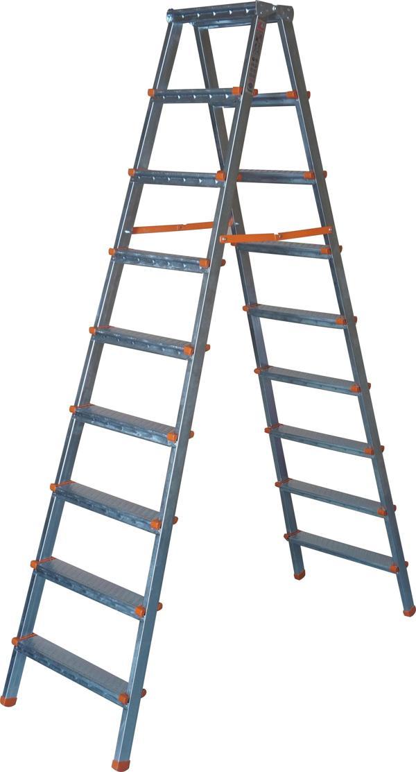 9+9 Basamaklı Çift Çıkışlı Profil Merdiven (Ev, bahçe, işyeri için uygun) - Image 1