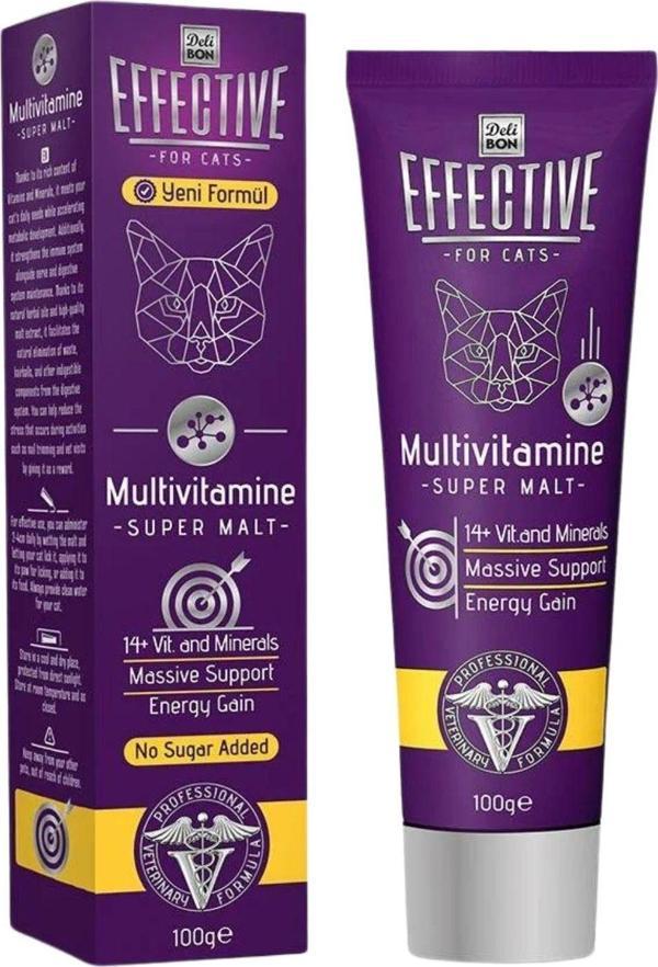 Effective Multivitamine Super Kedi Maltı 100g - Image 1