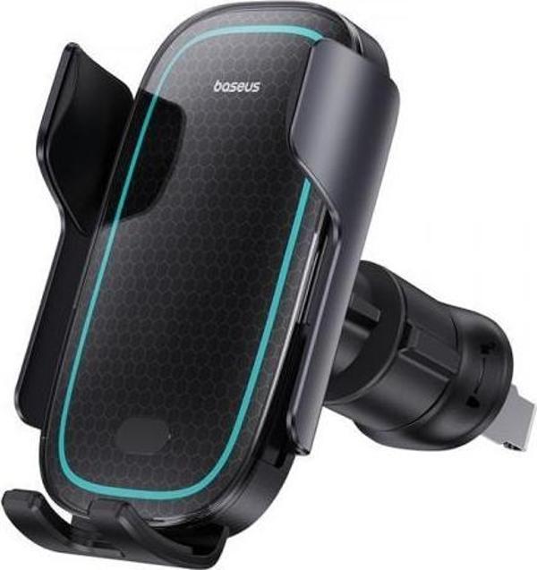 Baseus 15W Kablosuz Şarjlı Havalandırma Bölmesi Araç Telefon Tutucu,Otomatik Kilitli,Mavi Led Işıklı - Image 1