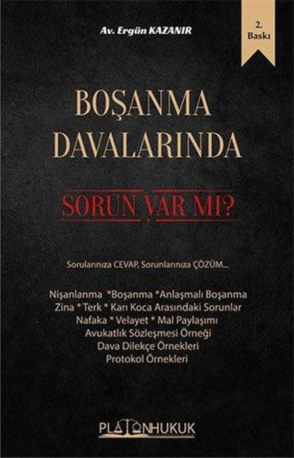 Boşanma Davalarında Sorun var mı? - Platon Hukuk Yayınevi - Image 1