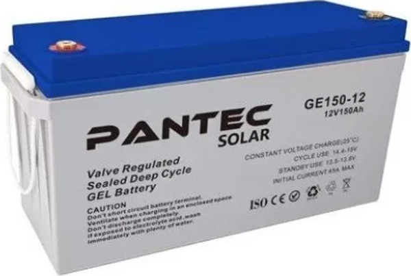 Pantec 12 Volt 150 Amper Jel Akü - Image 1