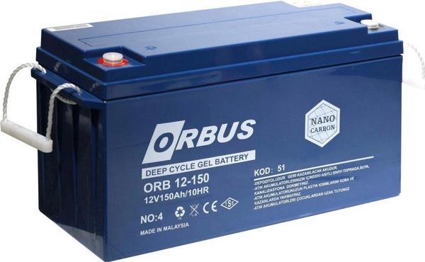 Orbus 12 V 150 Amper Derin Döngü Karbon Jel Akü - Image 1