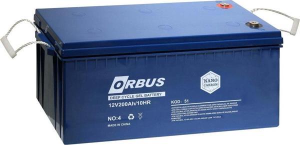 Orbus 12 V 200 Amper Derin Döngü Karbon Jel Akü - Image 1