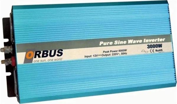 Orbus 12 V 3000 W Tam Sinüs İnverter - Image 1