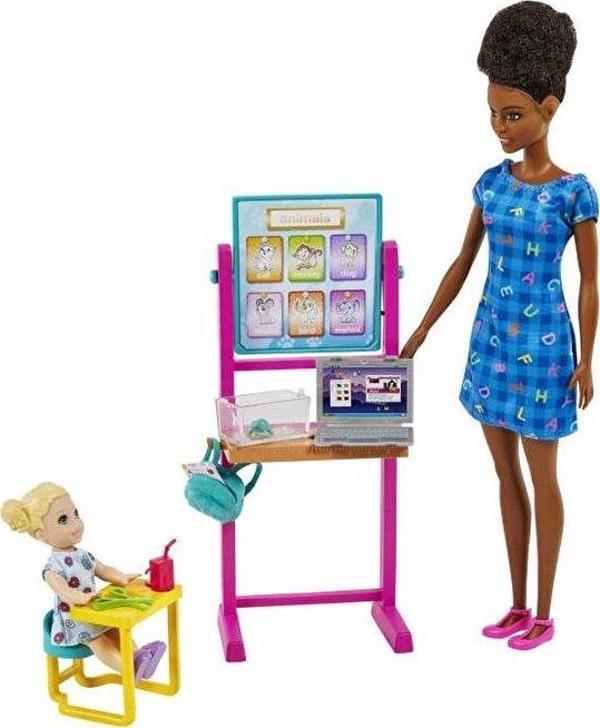 Barbie Ve Meslekleri Oyun Seti Öğretmen Siyah Saçlı HCN20 - Image 1