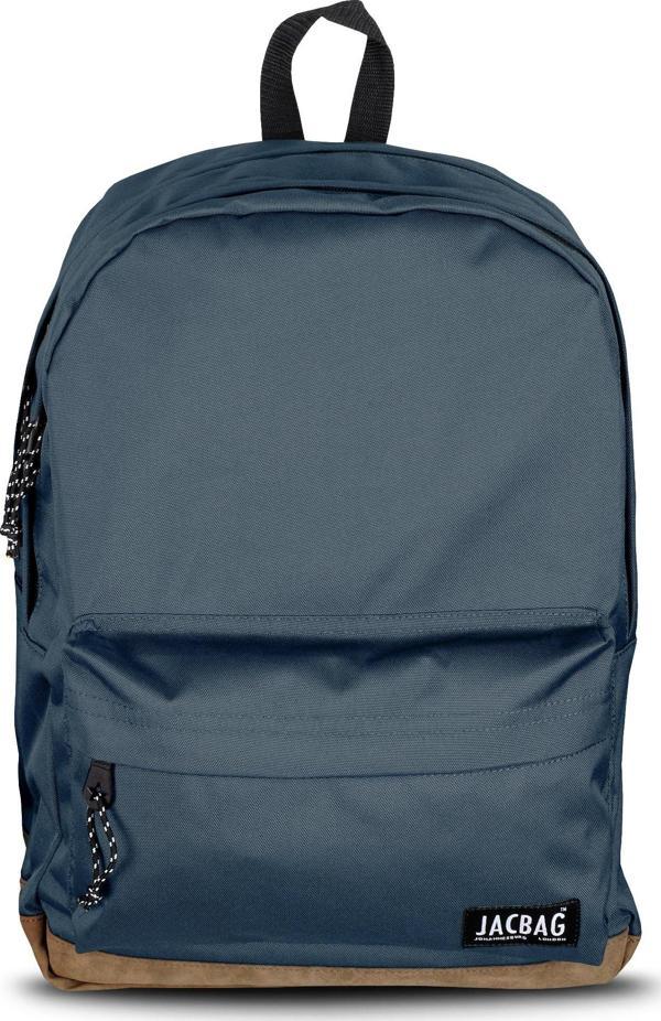 Jacbag Campus Deri Tabanlı İki Bölmeli Sırt Çantası Gri Jac-56 - Image 1