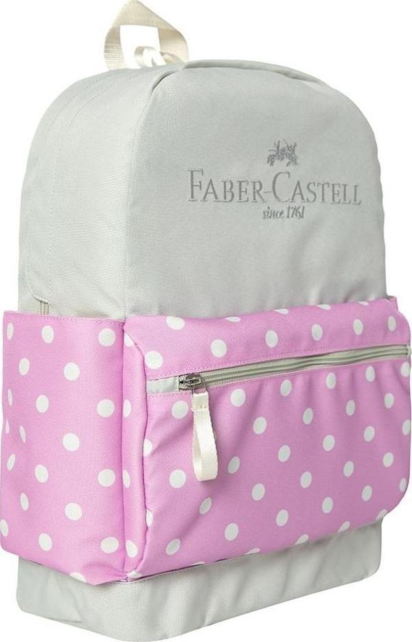 Faber-Castell Polly Sırt Çantası Puantiyeli Pembe - Image 1