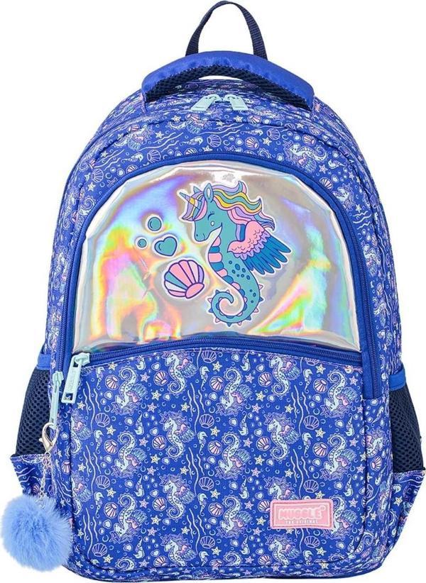 Muggle Okul Çantası Sea Hourse Lacivert Mu-8997 - Image 1