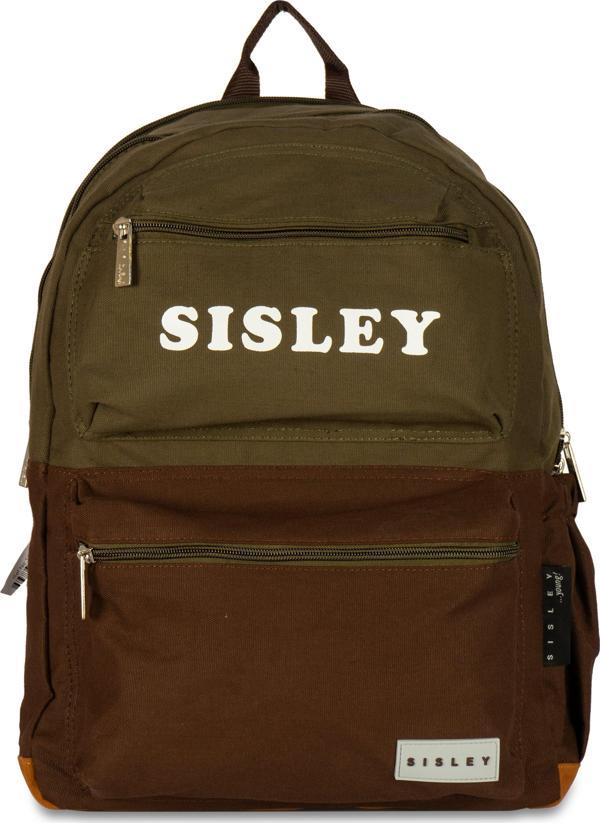Sisley Sırt Çantası Okul Çantası Kahverengi Haki 12911 - Image 1