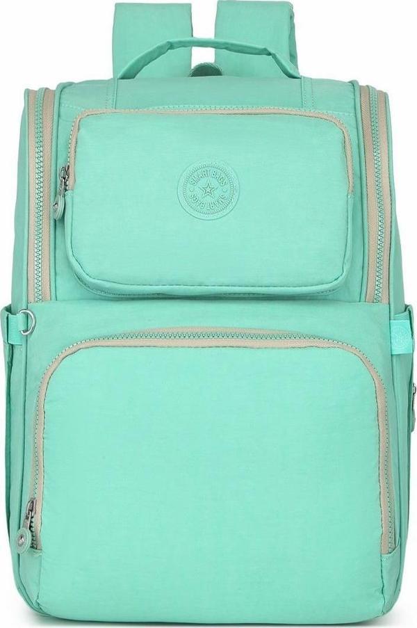 Smart Bags Anne Bebek Krinkıl Sırt Çantası Açık Yeşil 3000 - Image 1