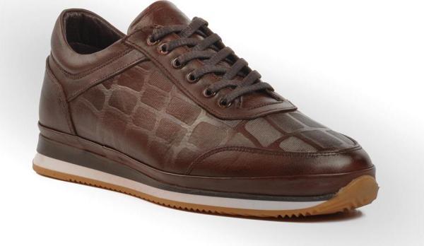 Ayakmod E-166 Kahve Hakiki Deri Erkek Günlük Ayakkabı - Image 1