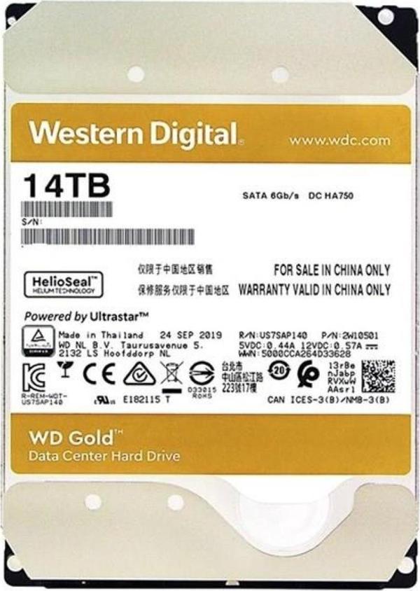 Wd 14Tb Gold Enterprıse 7200Rpm Sata3 512Mb Wd142Kryz - Image 1