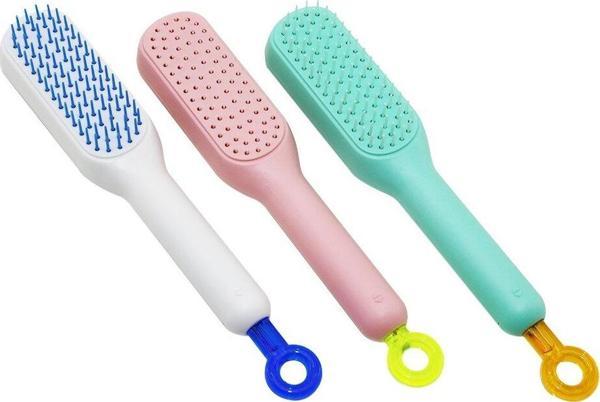 Findit KOLAY TEMİZLENEN  SAÇ FIRÇASI TARAK  FIRÇA KILI AÇ KAPA (2818) - Image 1