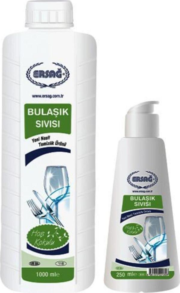 Ersağ Aparatlı Bulaşık Sıvısı 1 Lt + Boş Aparat - Image 1