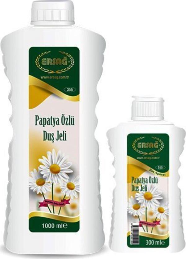 Ersağ Aparatlı Papatya Özlü Duş Jeli 1000 Ml + Boş Aparat - Image 1