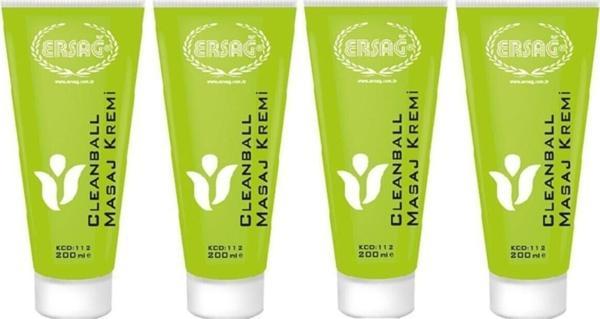 Ersağ Masaj Kremi Clean Ball 200 ml 4 Adet - Image 1