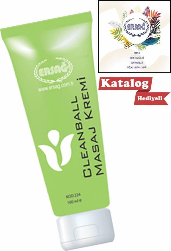 Ersağ Cleanball Masaj Kremi 100 Ml + Katalog Hediyeli + Yeni Tarihli + Orjinal + Faturalı - Image 1