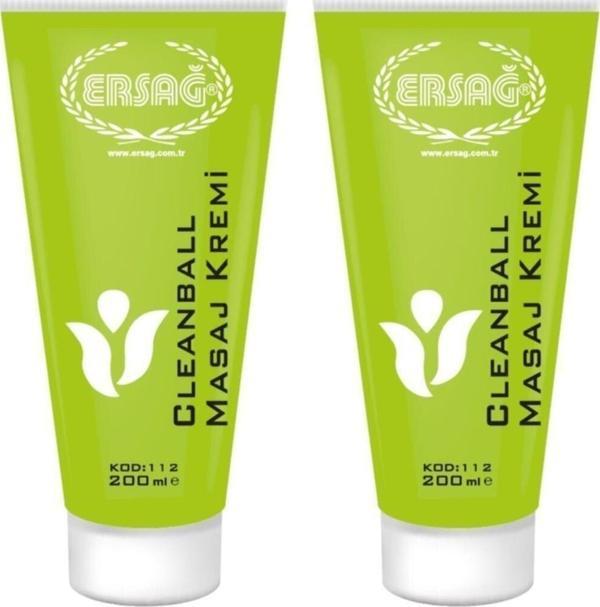 Ersağ Cleanball Masaj Kremi 2adet 200 Ml - Image 1