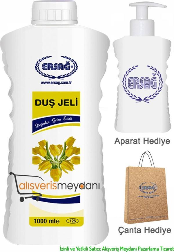 Ersağ Duş Jeli - Faturalı - Aparat Ve Çanta Hediyeli - Yeni Tarihli - Orijinal (1000 ML) - Image 1