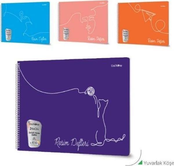 Çınar 33X48 Spiralli Pp Kapak Resim Defteri 25 Yp 33007 - Image 1